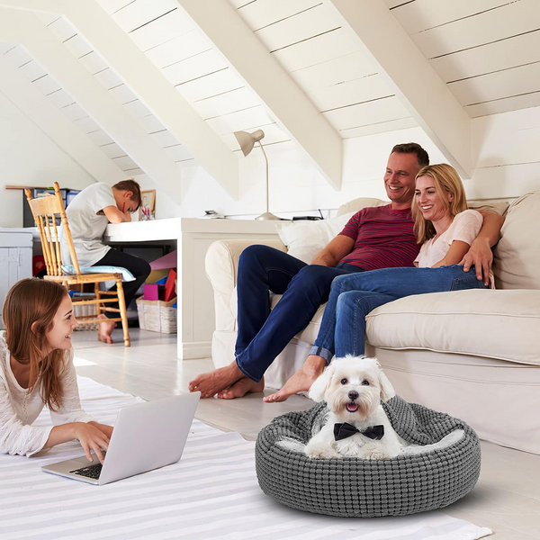 Donut Pet Bed with Blanket