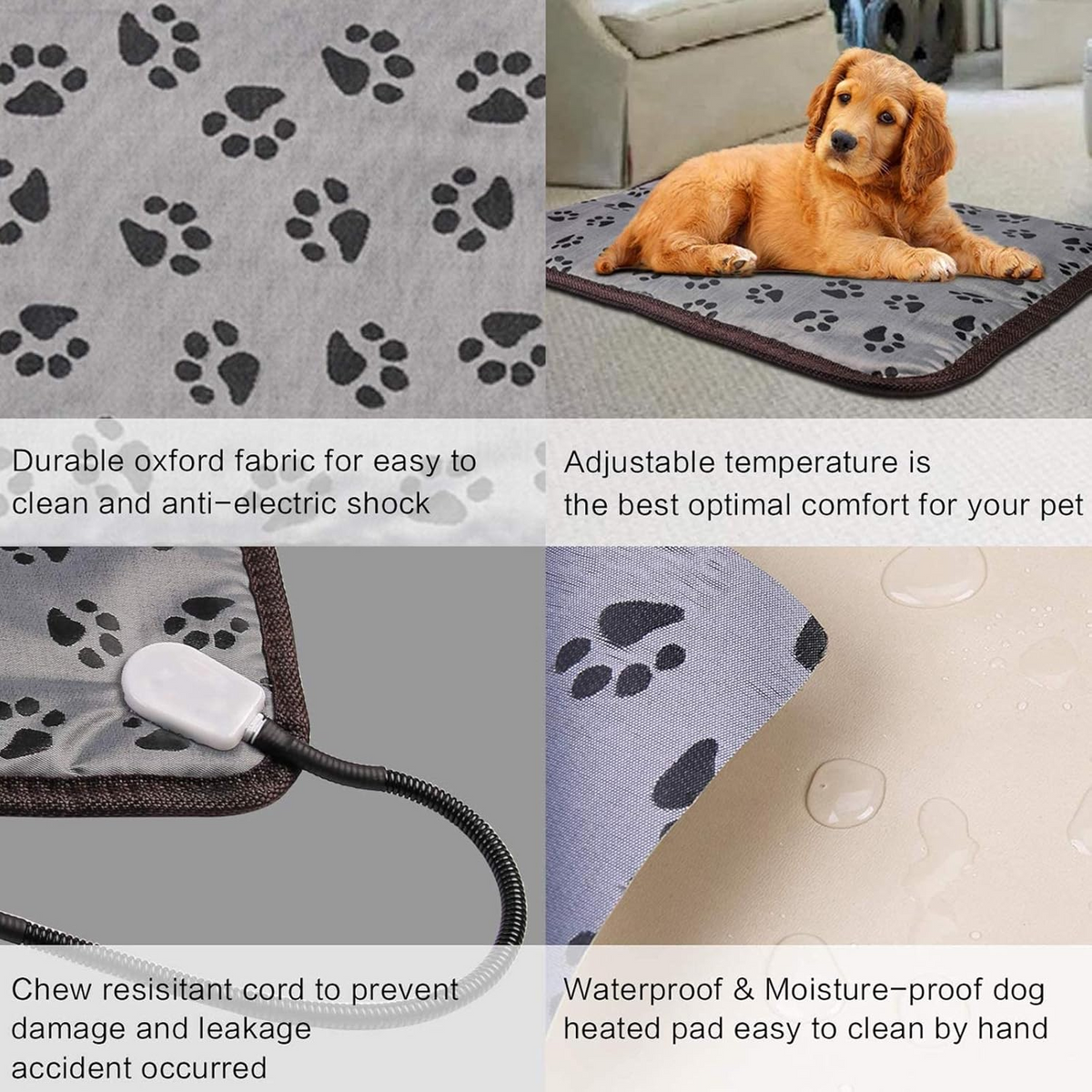 Temperature Adjustable Pet Heating Pad
