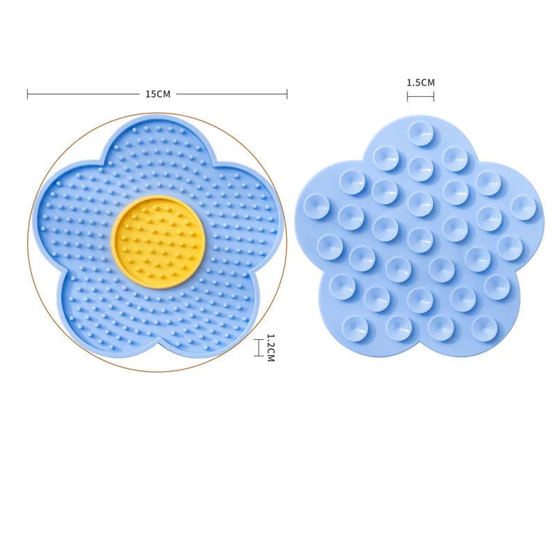 Flower Silicone Dog Lick Sticky Pad