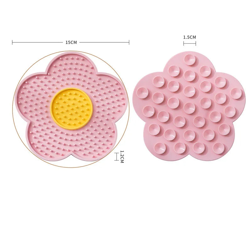 Flower Silicone Dog Lick Sticky Pad