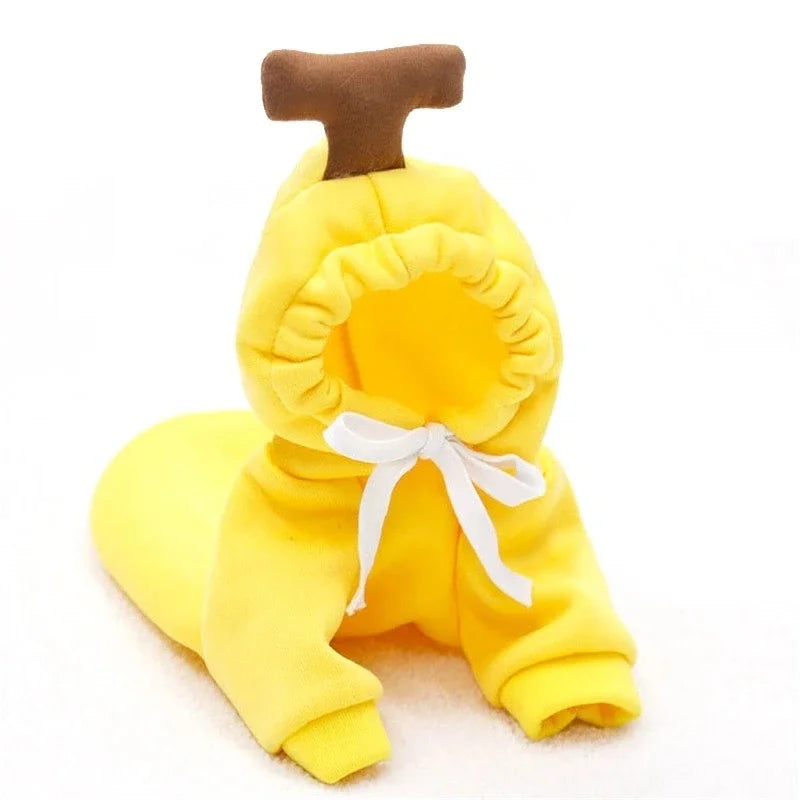 Warm Fleece Cute Fruit Dog Hoodies