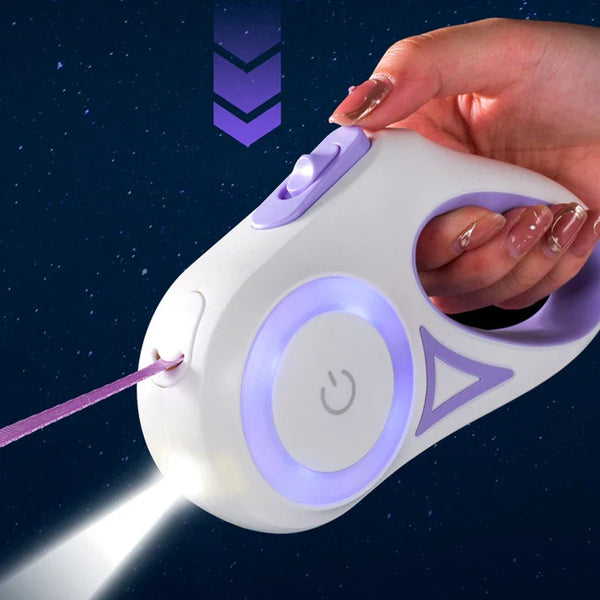 LED Retractable Dog Leash
