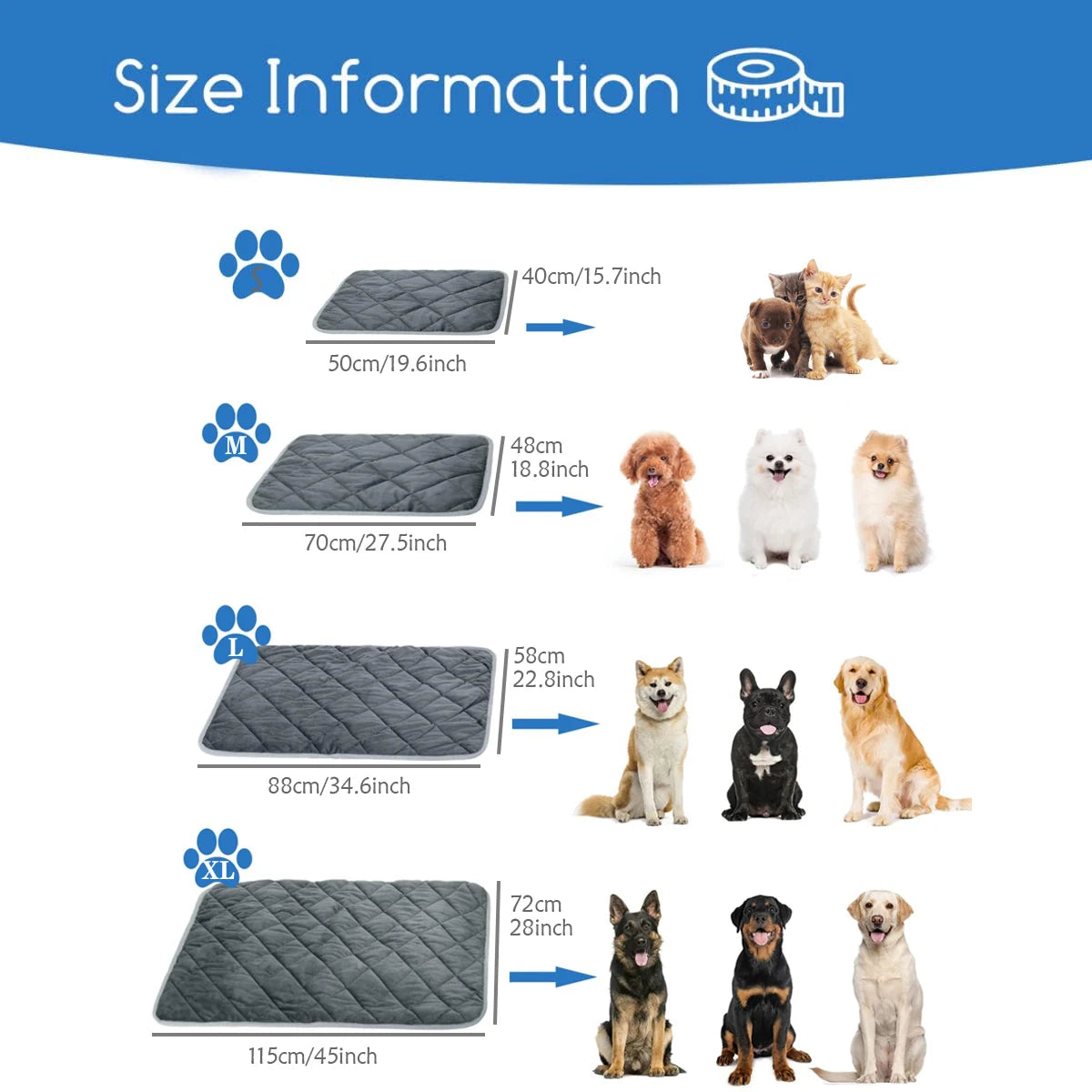 Washable Self-Heating Pet Mat