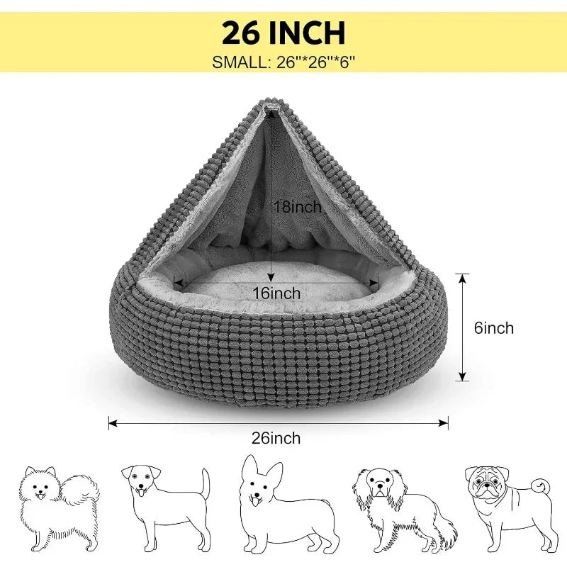 Donut Pet Bed with Blanket