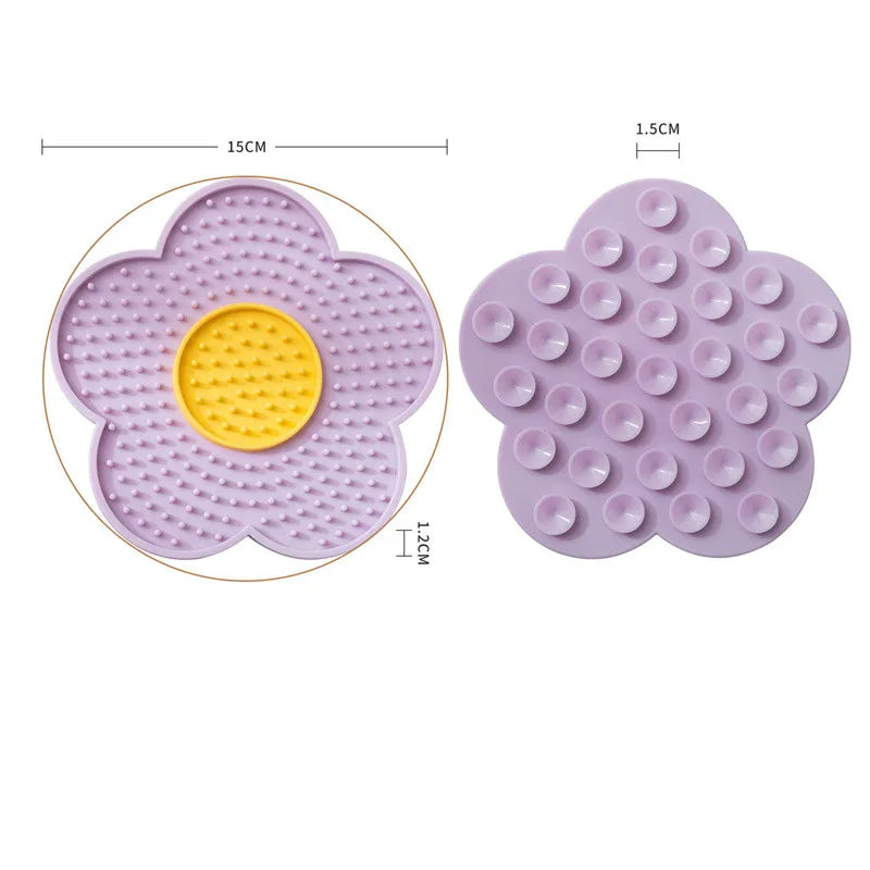 Flower Silicone Dog Lick Sticky Pad