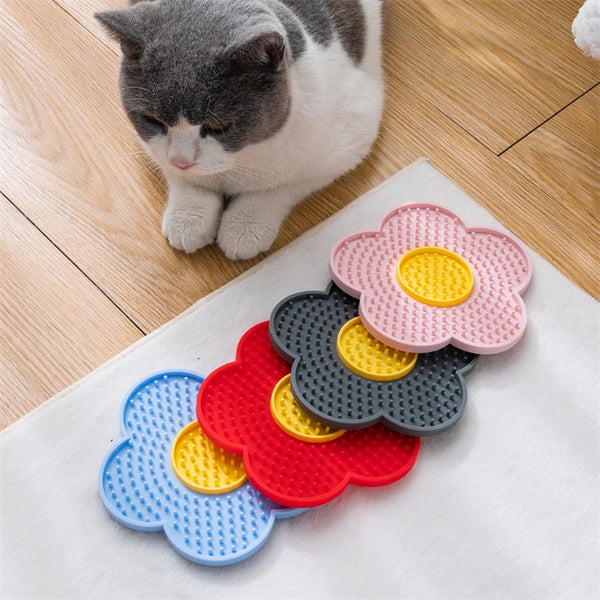 Flower Silicone Dog Lick Sticky Pad