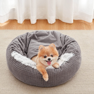 Donut Pet Bed with Blanket